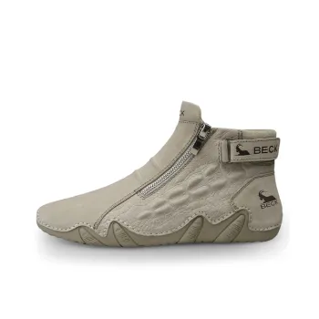 BECK Ankle Boots Men Gray/Sand
