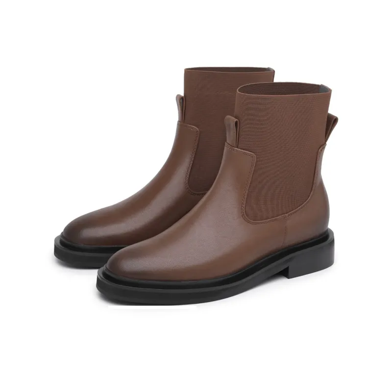 Chrisdien Deny Ankle Boots 3CM Women's Chocolate-2