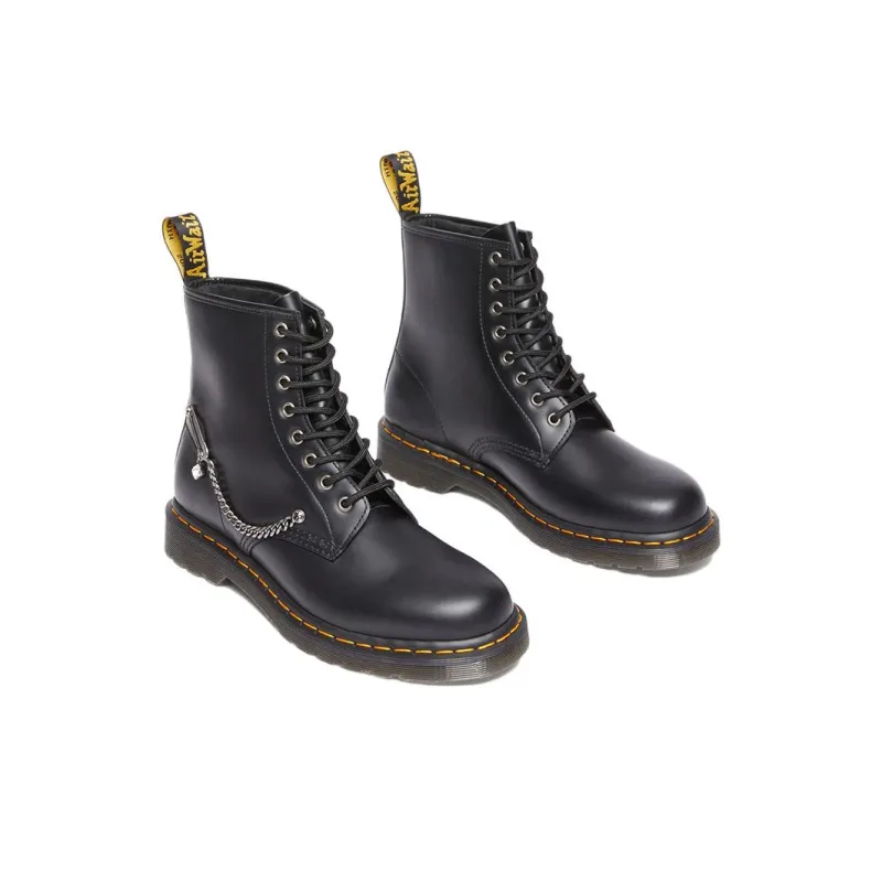 Dr.Martens 1460 Swarovski Leather Lace Up Boots 'Black' Women's-2
