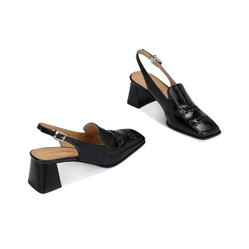JESSICA SOPHIA Chunky Heel High Heels 4cm Women's-6