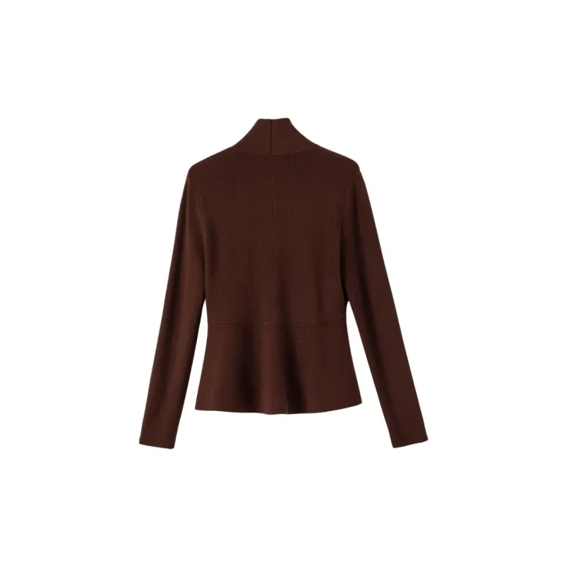 Late White Knitwear Women's Coffee Brown-1