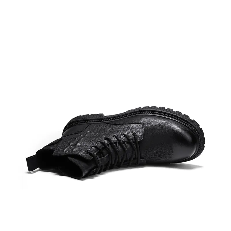Kangaroo Head Ankle Boots Unisex Black-3