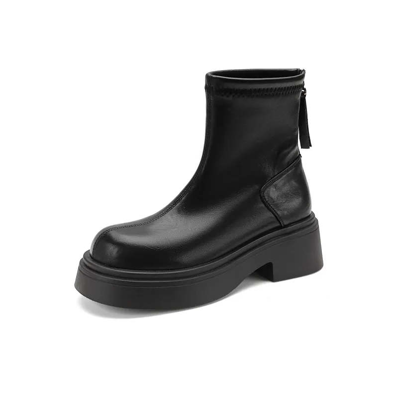 FOXER Ankle Boots Women's Black/Brown-0