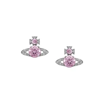 Vivienne Westwood Brass, Crystal Stud Earrings Women's