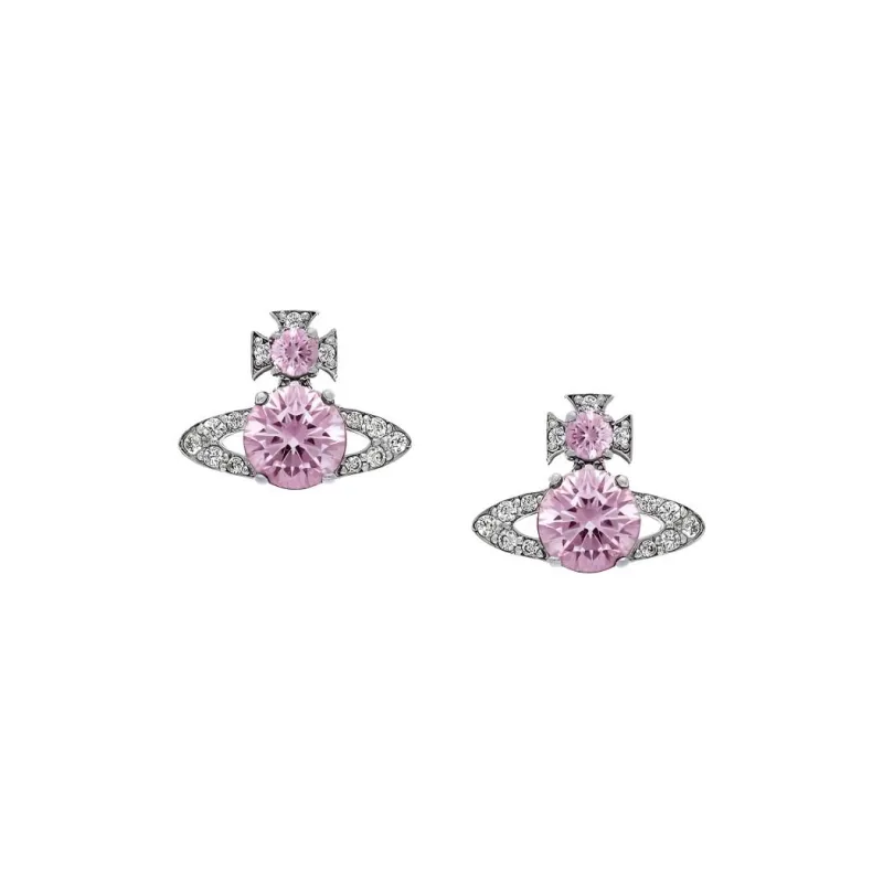 Vivienne Westwood Brass, Crystal Stud Earrings Women's-0
