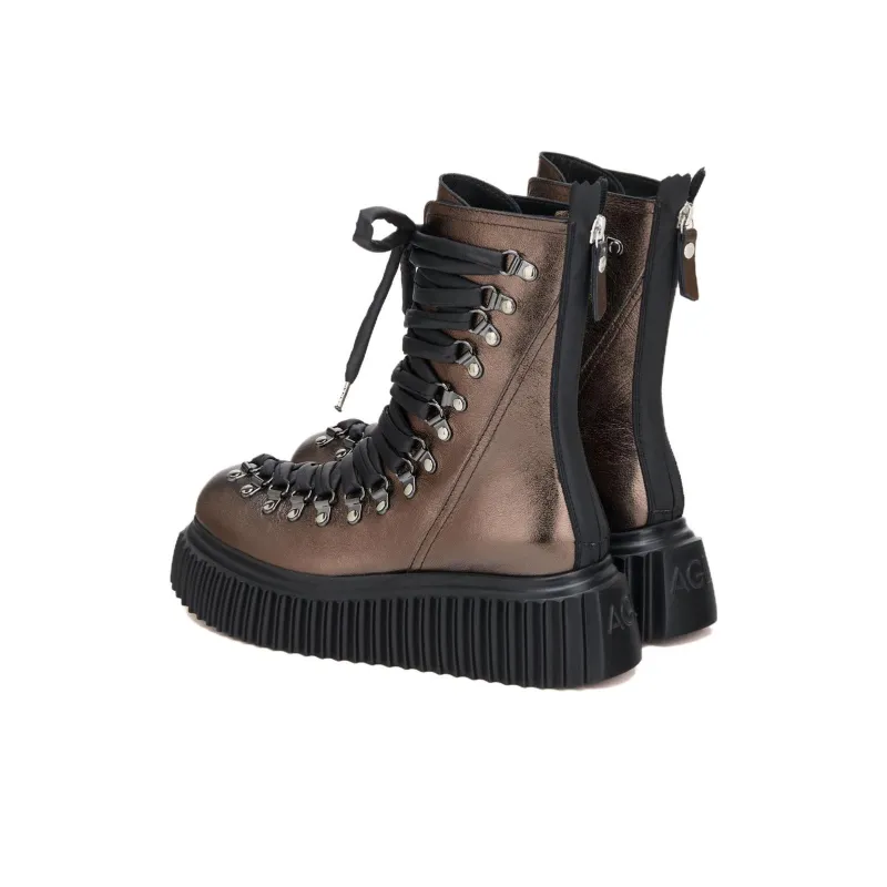 AGL Ankle Boots 6cm Women's Brown-4