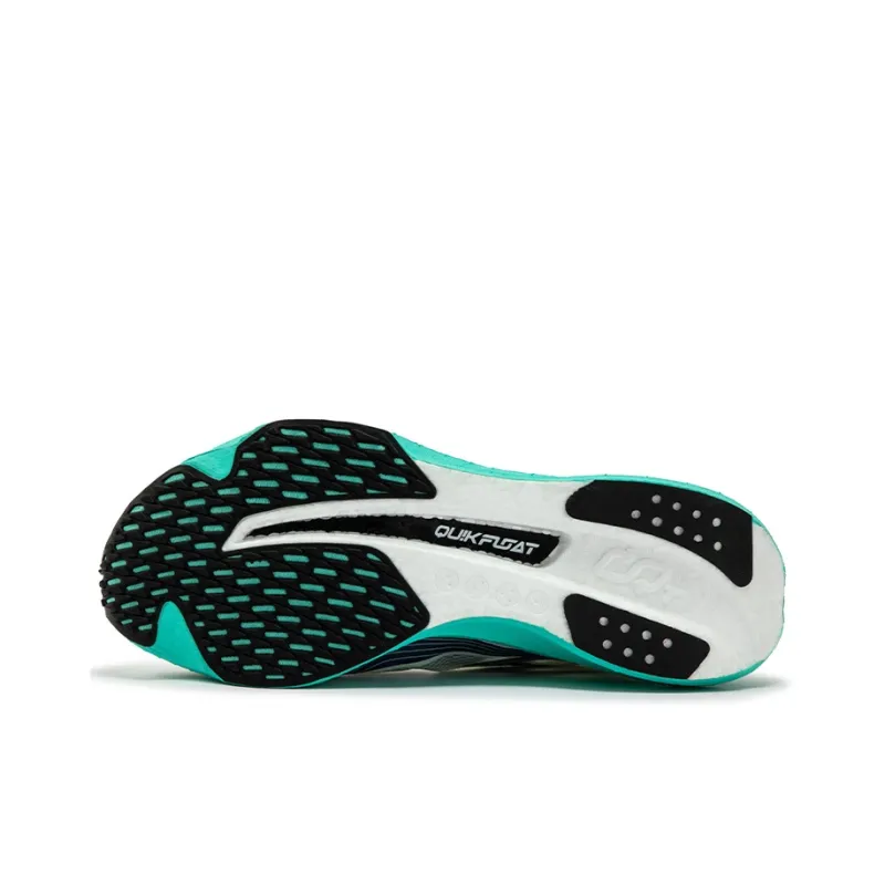 361° Cushioning, Slip Resistant, And Abrasion Resistant Low Top Running Shoes Unisex Vivid Aqua Blue-4