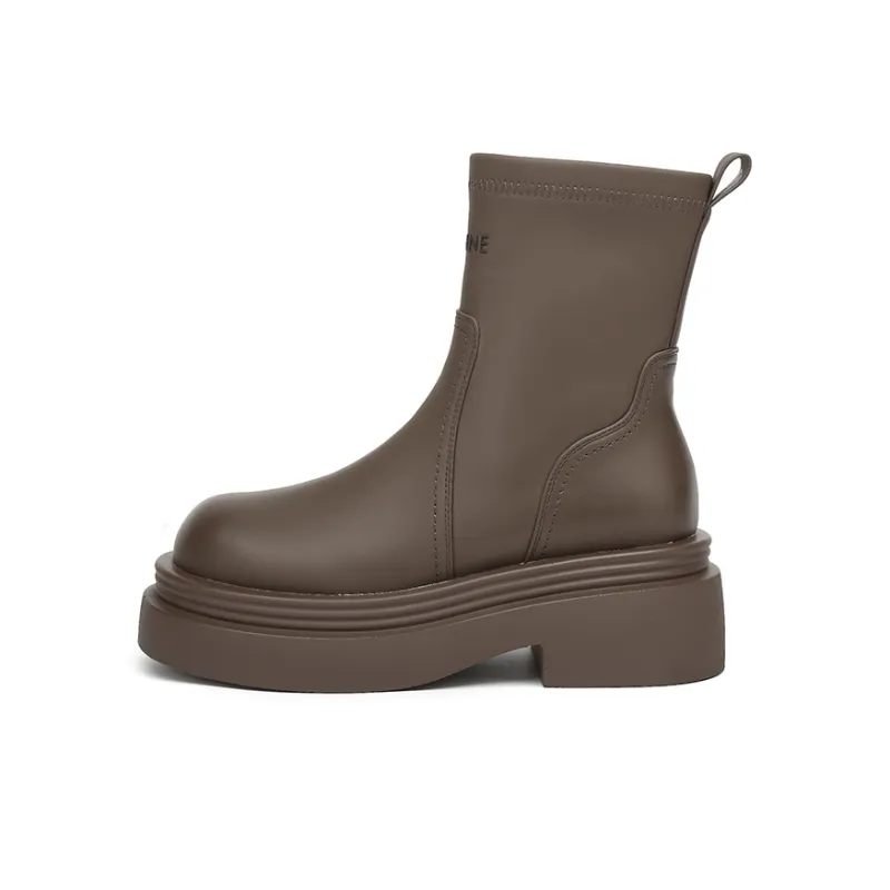 DAPHNE Ankle Boots Women's Black/Khaki-7