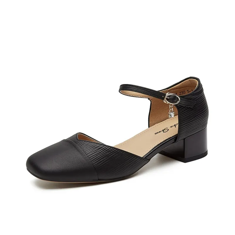 QUICHESHOES Chunky Heel High Heels 5.5cm Women's-6