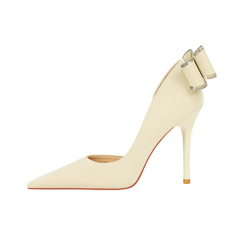 QITUMAUL Slim Heel High Heels 10.5cm Women's-3