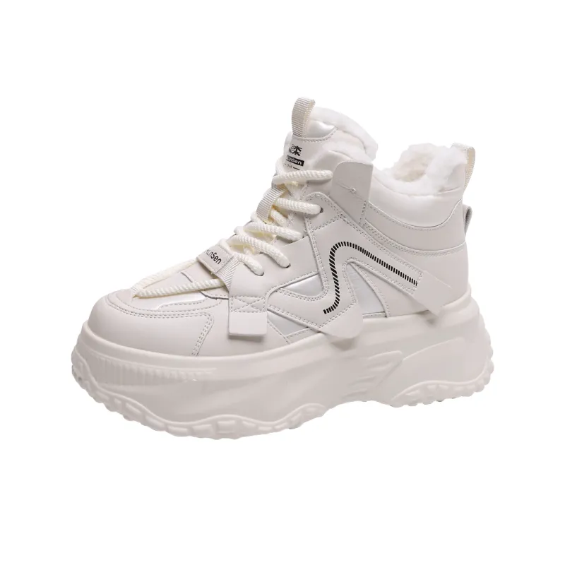 Mulinsen Warm Wear Resistant Height Increasing Snow Boots Women's-0