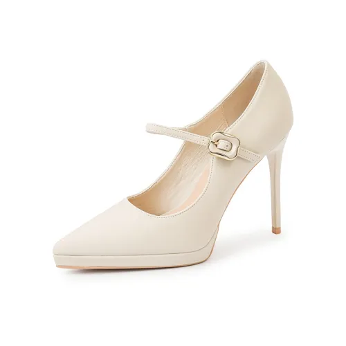 Beijiani Slim Heel High Heels 10.5cm Women's