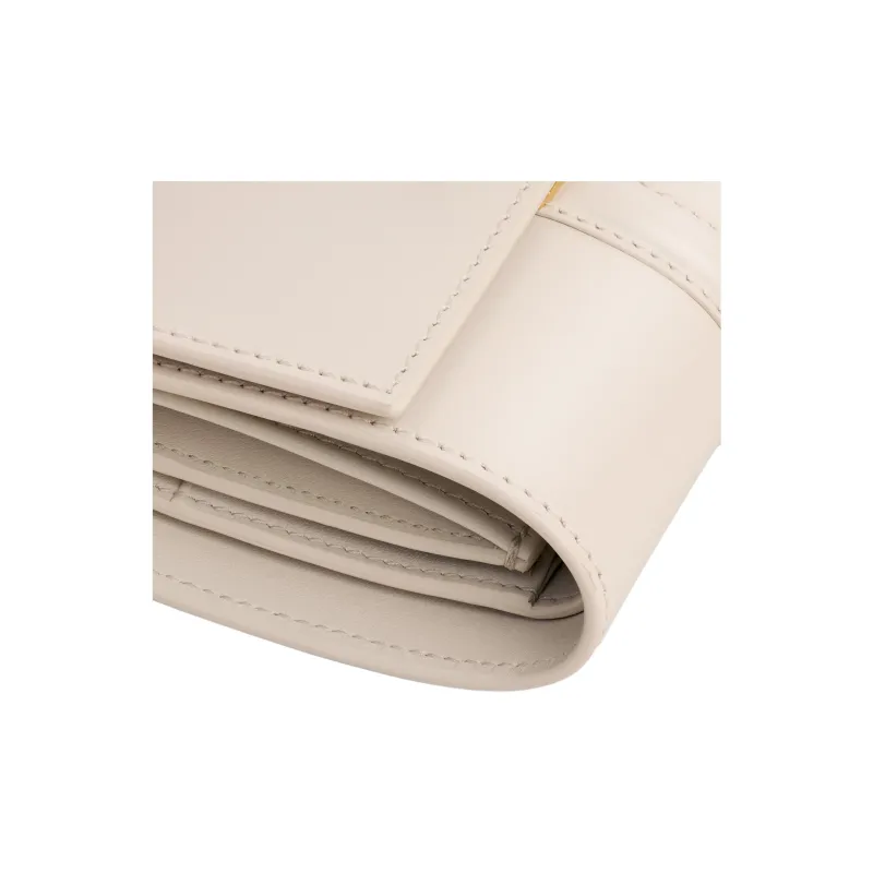 CELINE Calfskin Wallet Small Size Women's Light Beige-4