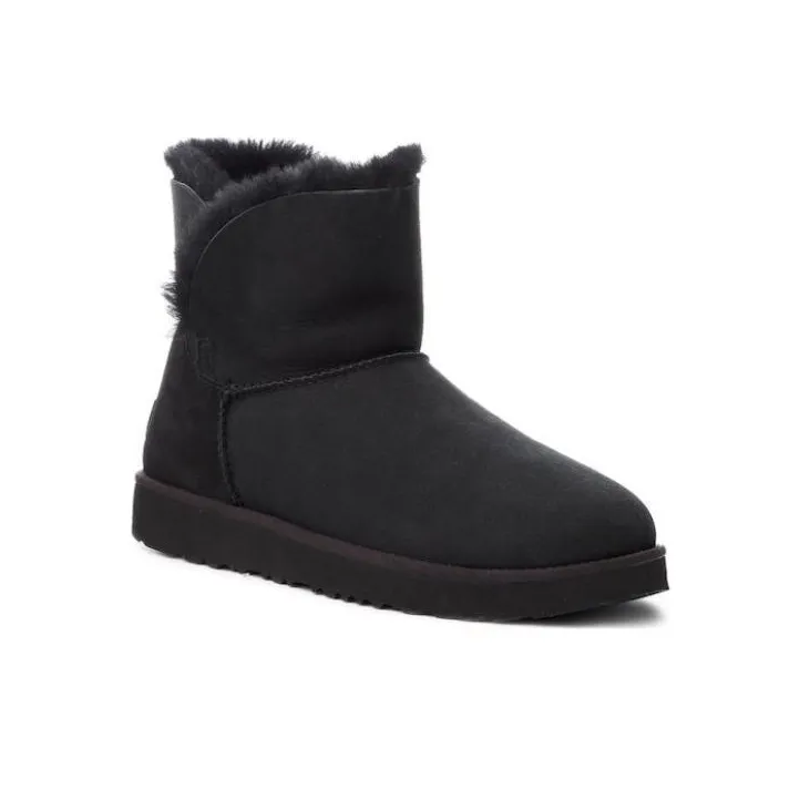 UGG Short Snow Boots Women's Black-1