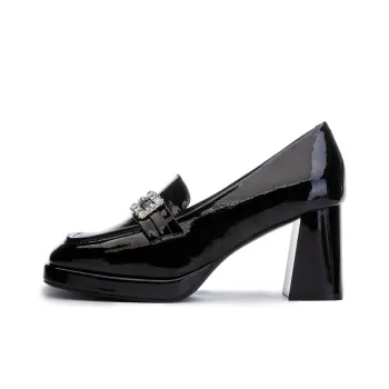 POOQ Chunky Heel High Heels 9CM Women's