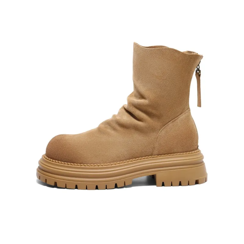 BELLE Ankle Boots Women's Brown/Apricot-5