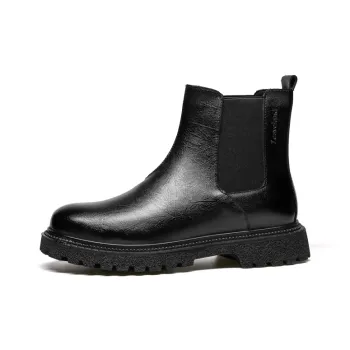 LEAVELAND Short Chelsea Boots Men's Black