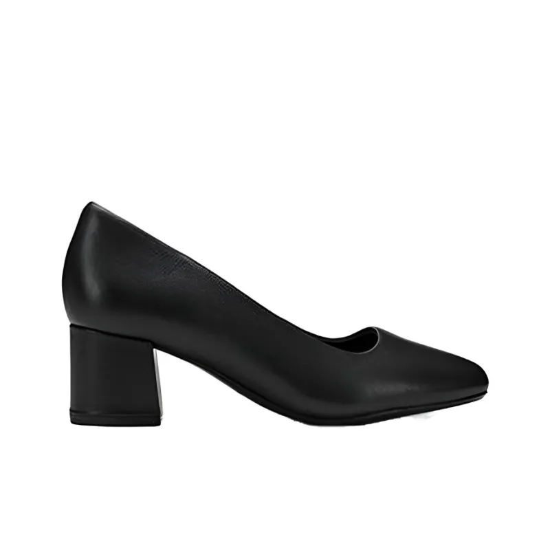 Clarks Chunky Heel High Heels Women's Black-1