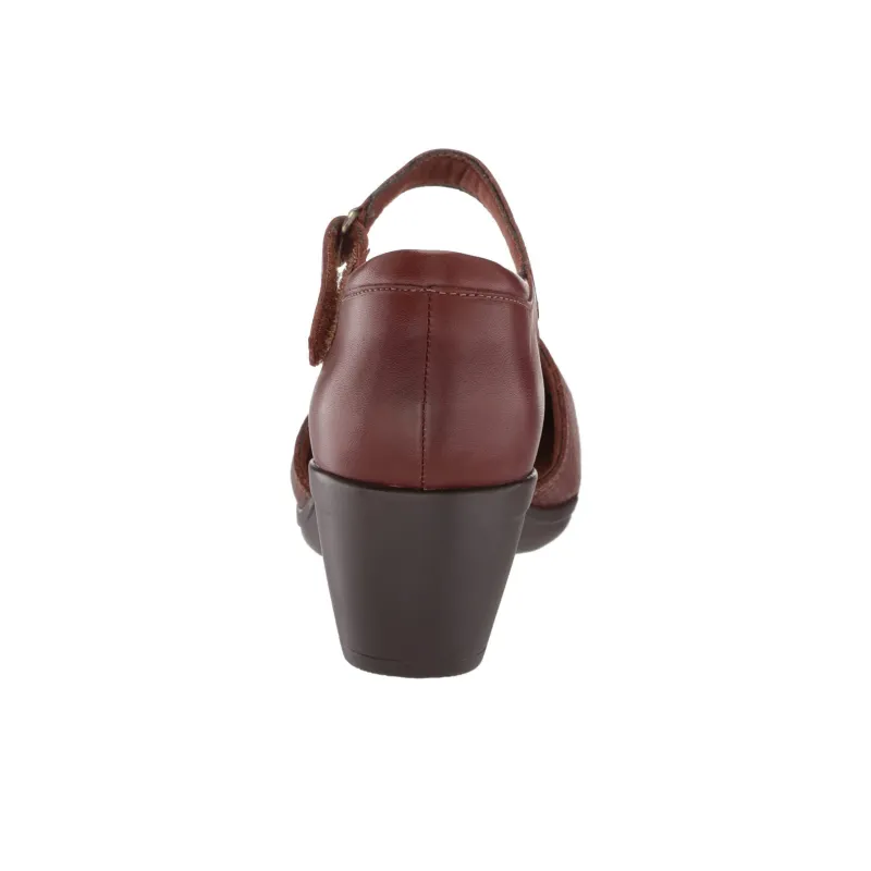 Clarks Emily Rae Chunky Heel High Heels Women's Dark Brown-2