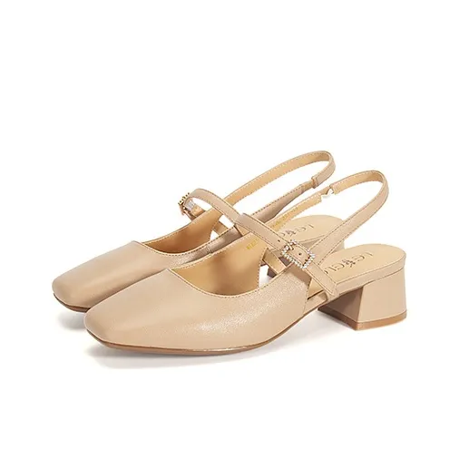 LESELE Chunky Heel High Heels 4.5cm Women's-6