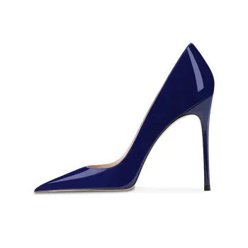 Ganxiaojie Slim Heel High Heels Women's Blue