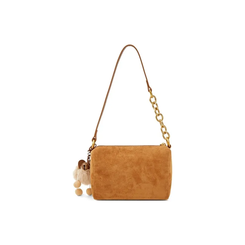 Teenmix Cow Leather Shoulder Bag, Crossbody Bag, Shoulder Bag Trumpets Women's Coffee/Caramel/Dark Blue-16