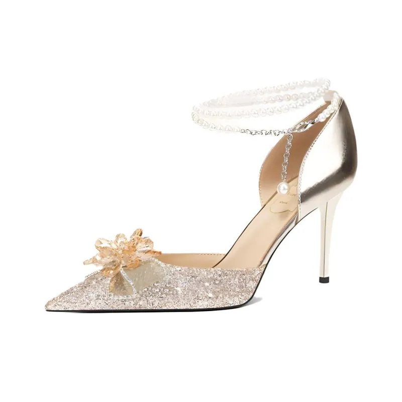 Zubumei Slim Heel High Heels 8CM Women's-5