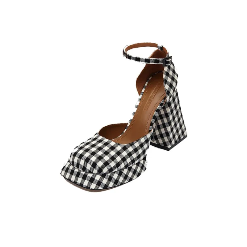 SHUSHUTONG Chunky Heel High Heels Women's-4
