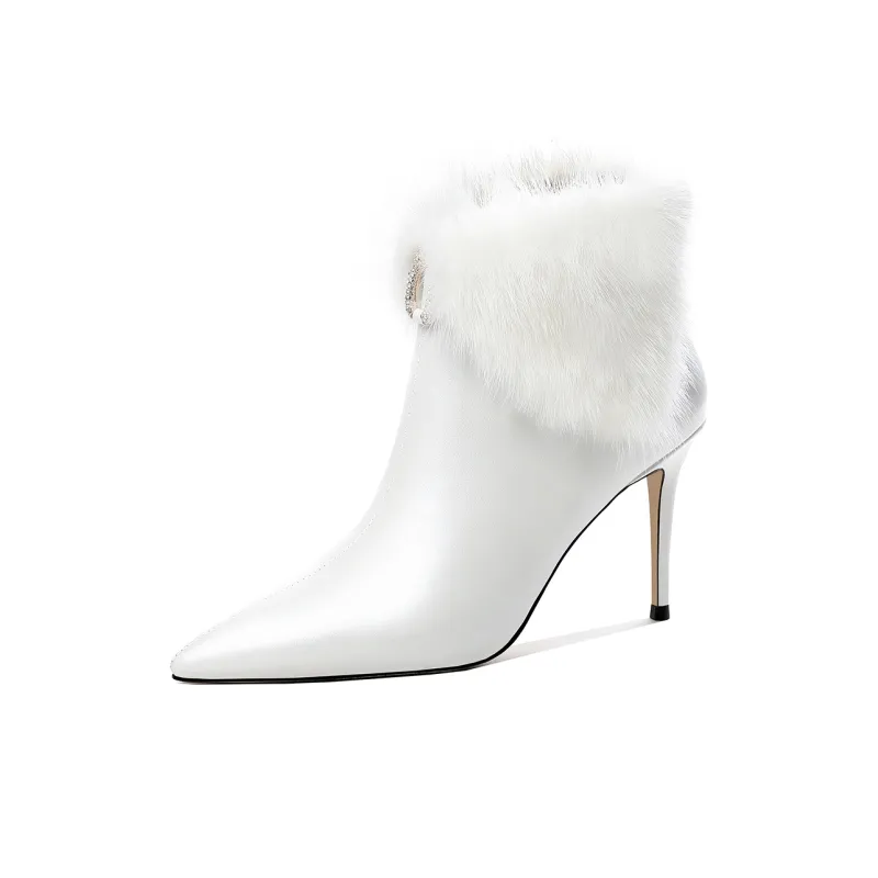 HAOYASENNU Ankle Boots 9cm Women's-1