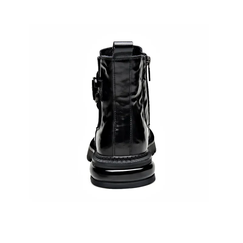 XIAOTOULANG Ankle Boots Men's Black-7