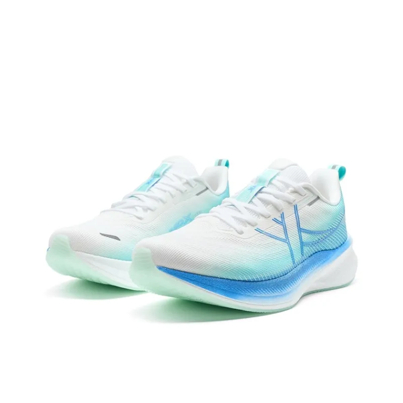 XTEP 360X 2.0 LITE Anti-Slip Wear-Resistant Low-Top Carbon Plate Training Running Shoes Men's White Blue-3