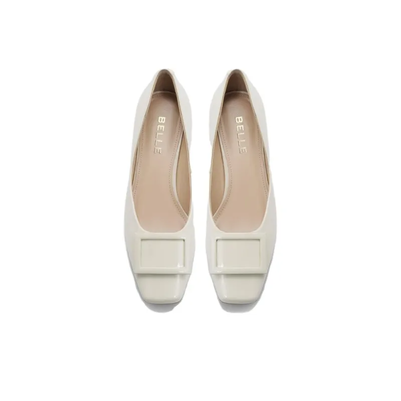 BELLE Spool Heel High Heels 4cm Women's-7