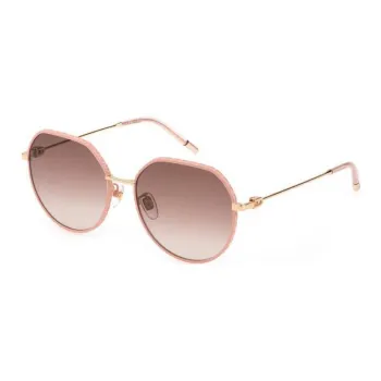 Furla Metal Round Sunglasses Women's Gold