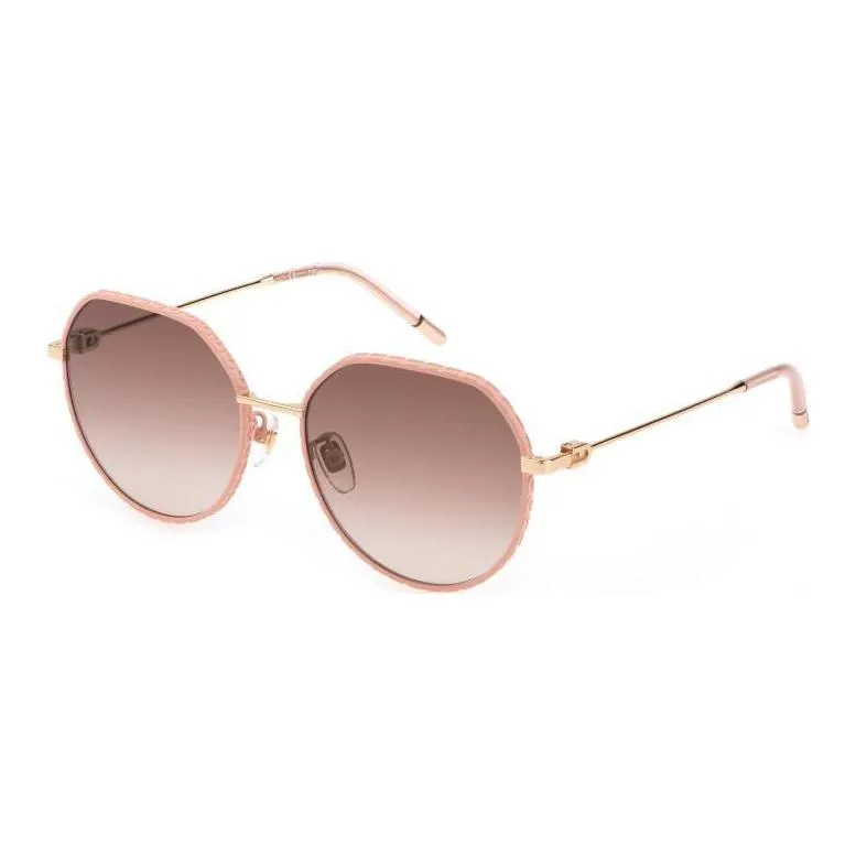 Furla Metal Round Sunglasses Women's Gold-0