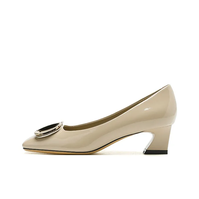 Zubumei Chunky Heel High Heels 4cm Women's-12