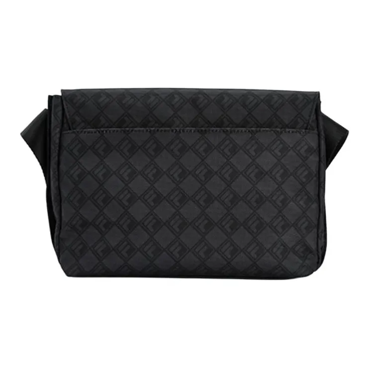 FILA Fabric Messenger Bag, Crossbody Bag, Shoulder Bag Mini Men's Black-3