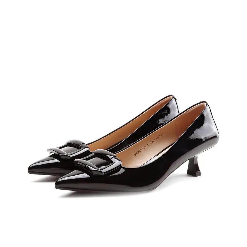 Satchi Slim Heel High Heels 5cm Women's Black-2
