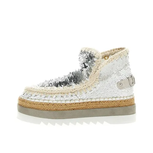 MOU Platform Shoes Women's White