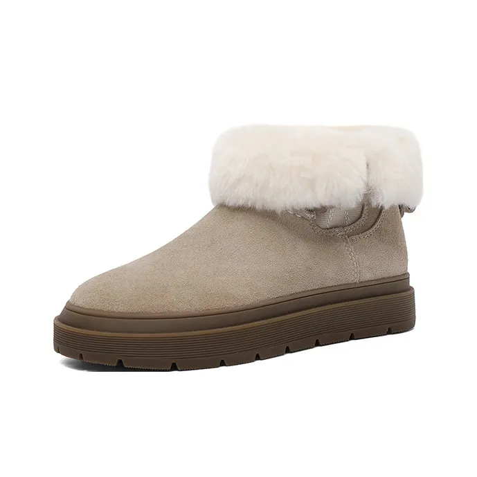 Dickies Short Snow Boots Women's Beige-2