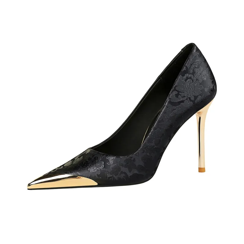 QITUMAUL Slim Heel High Heels Women's-0