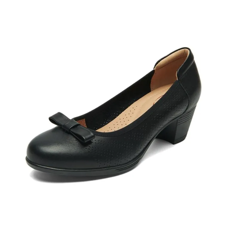 PT'SON Chunky Heel High Heels 5.5cm Women's-0