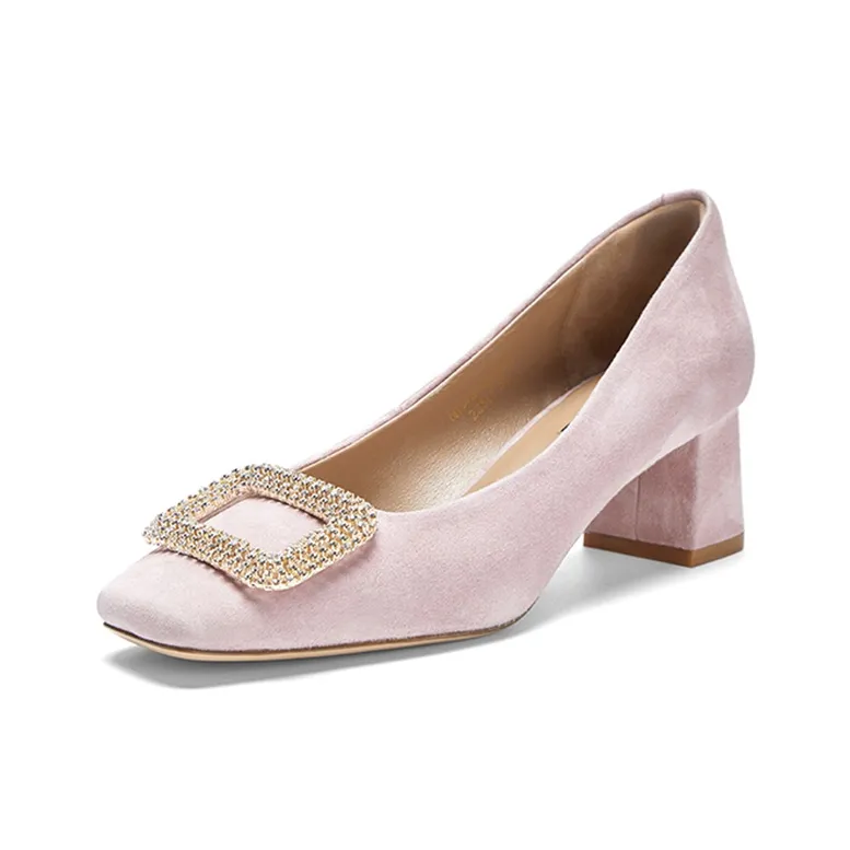 NINE WEST Chunky Heel High Heels 5cm Women's-1