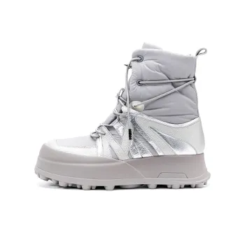 R'AZZURRO Lightweight Feather Snow Boots Women's Ground Stone Gray