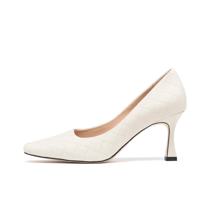 PACO GIL High Heels Women's Ecru-0