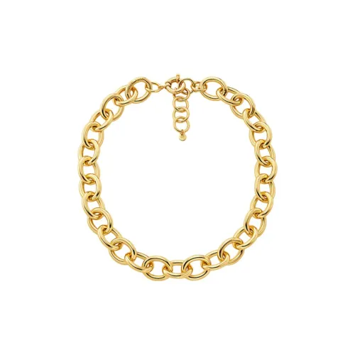 MICHAEL KORS Large Precious Metal Plated Brass Chain Link Necklace