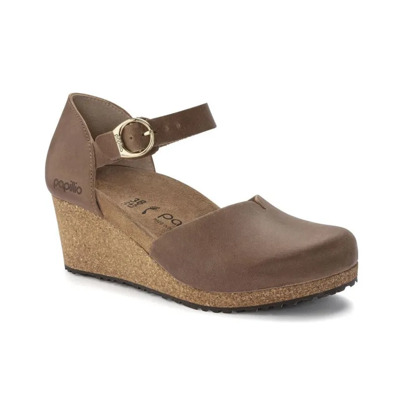 Birkenstock Wedge Heel High Heels Women's Brown-1