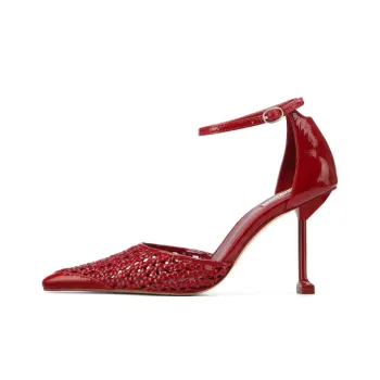 Naked Wolfe Fable Slim Heel High Heels 9cm Women's Red