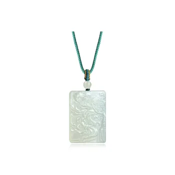 Tang Zhi Natural Serpentine Jade Necklaces Women's