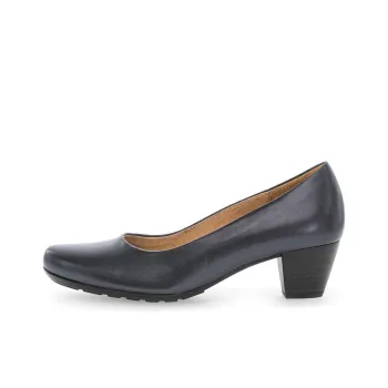 Gabor Comfort Chunky Heel High Heels 4.5cm Women's Blue