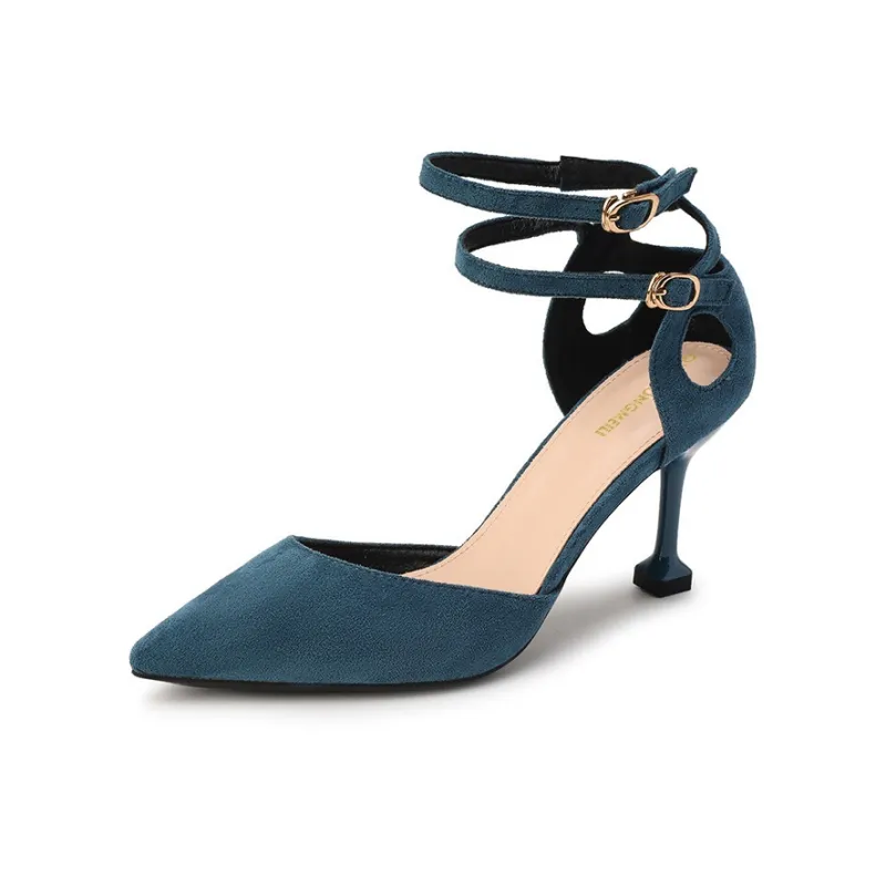 Qiandongmeili Slim Heel High Heels 8cm Women's-5